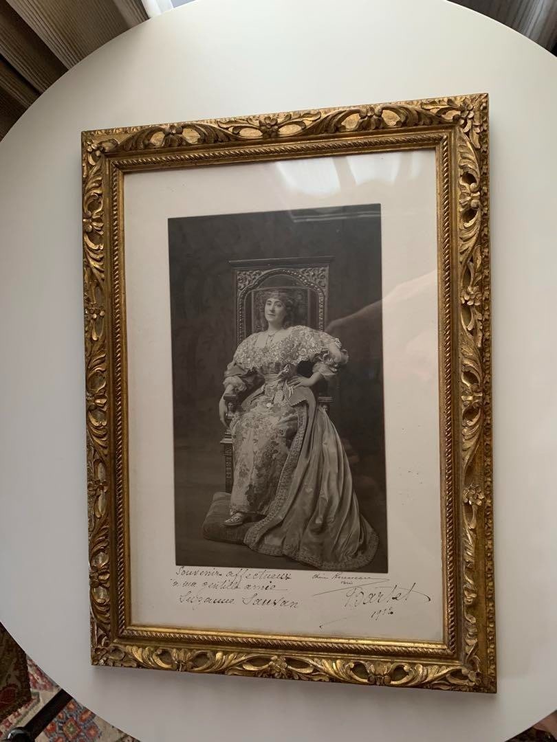 Frames Julia Bartet Signed Photo Set 1911 French Antique Actress Portraits w/ - 6