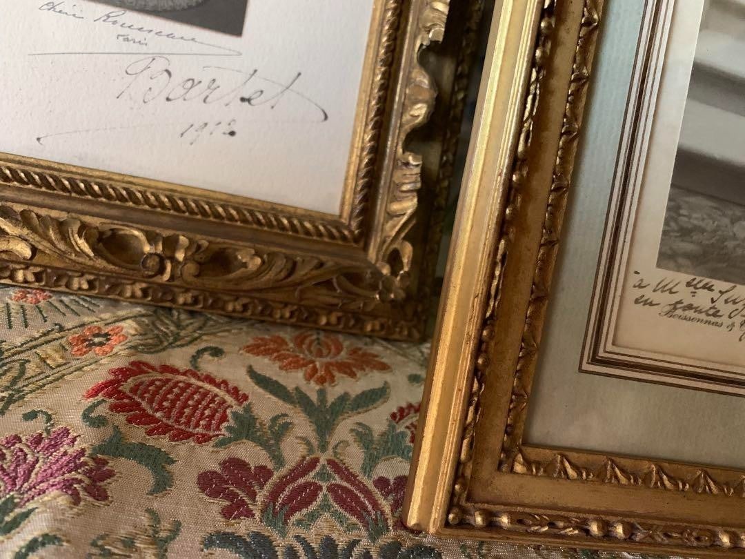 Frames Julia Bartet Signed Photo Set 1911 French Antique Actress Portraits w/ - 7