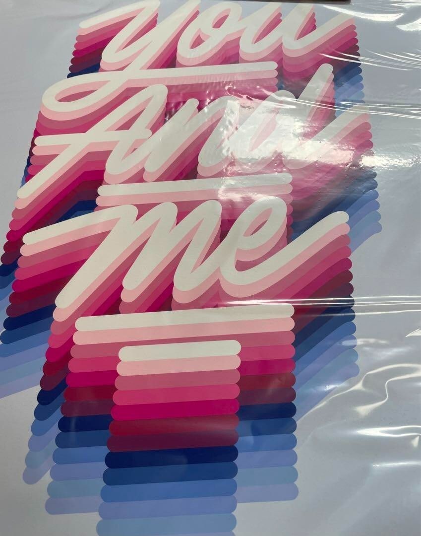 silkscreen Ricardo Gonzalez you and me - 2