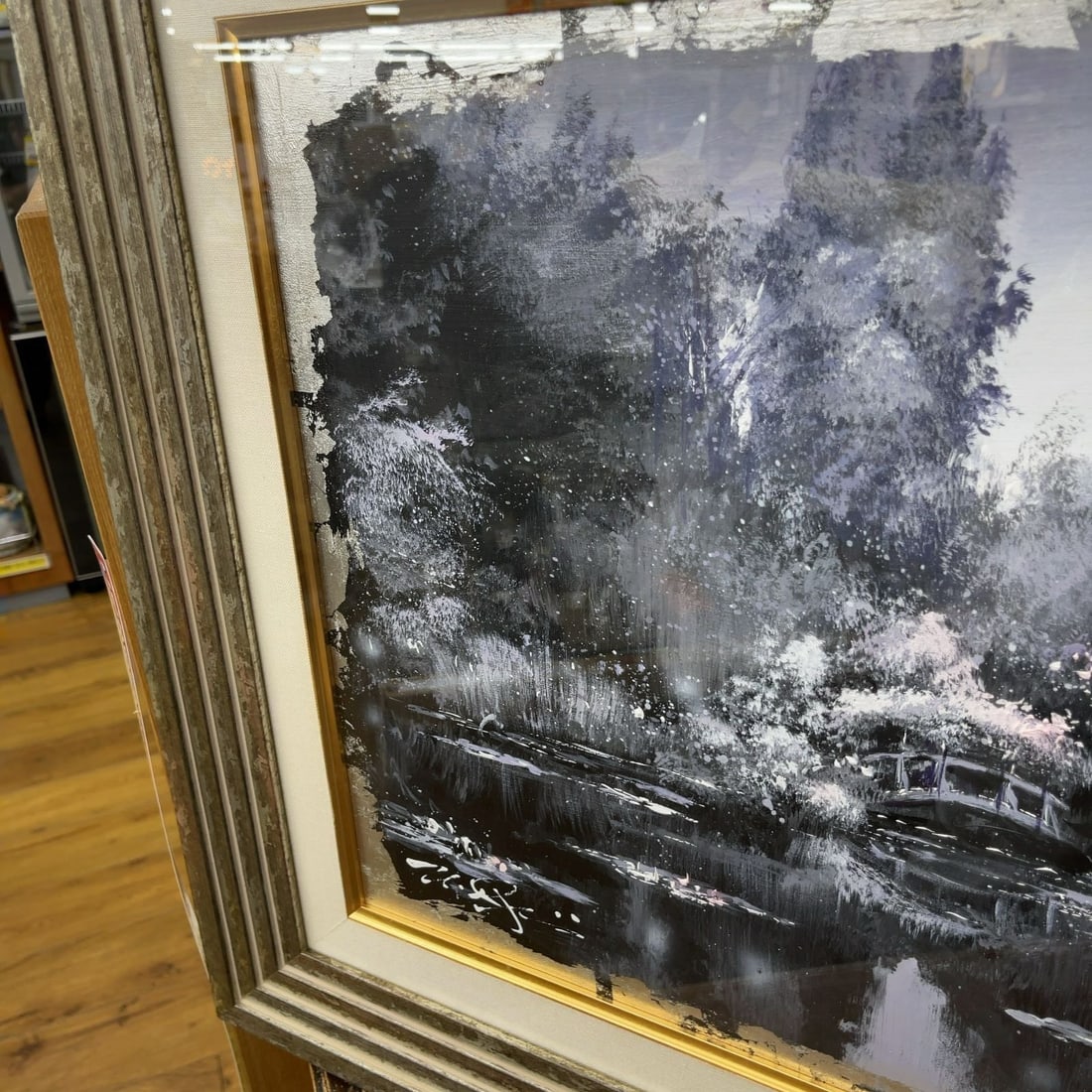 III Nate Giorgio (US) Original Acrylic Painting Signed & Inscribed Water Garden - 5