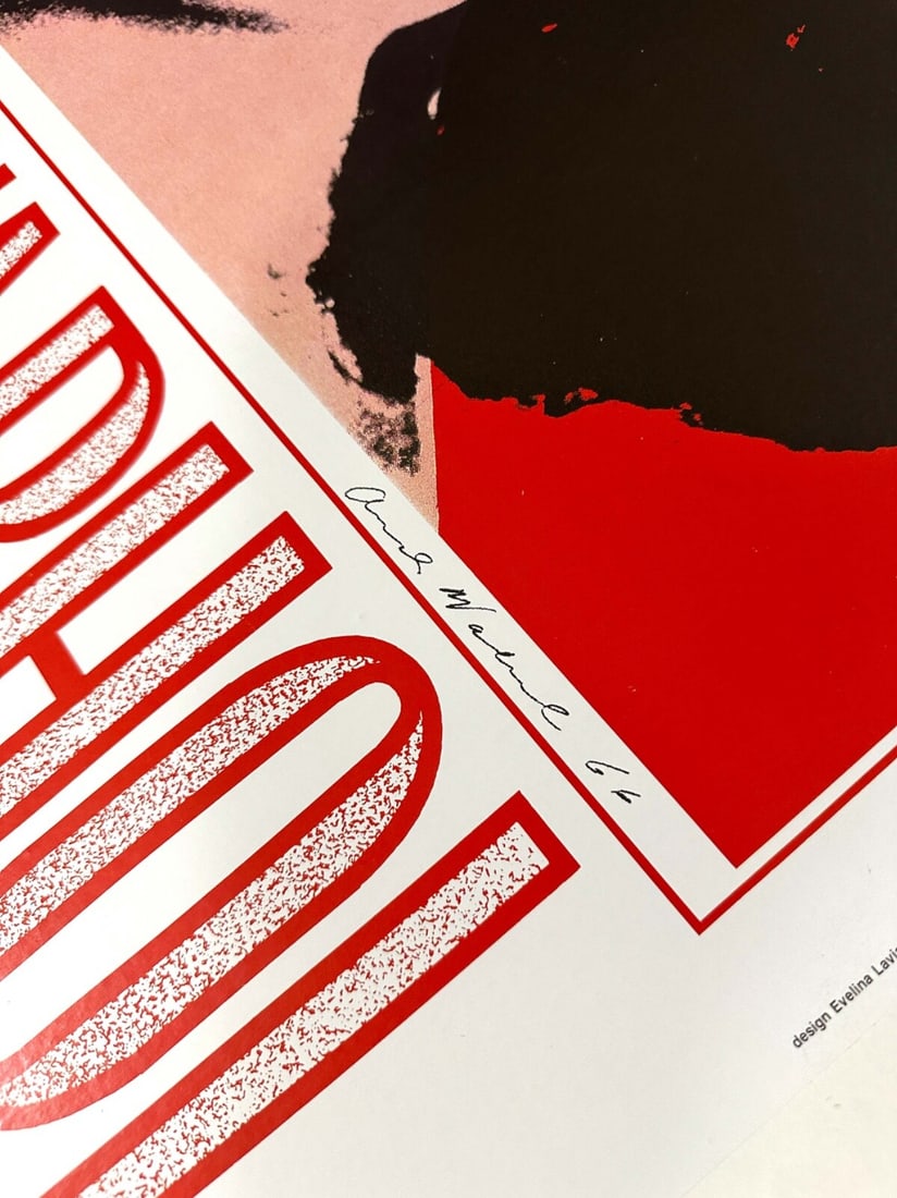 Linen Elizabeth Taylor "Liz" Andy Warhol Poster 1989 Exhibition On - 4