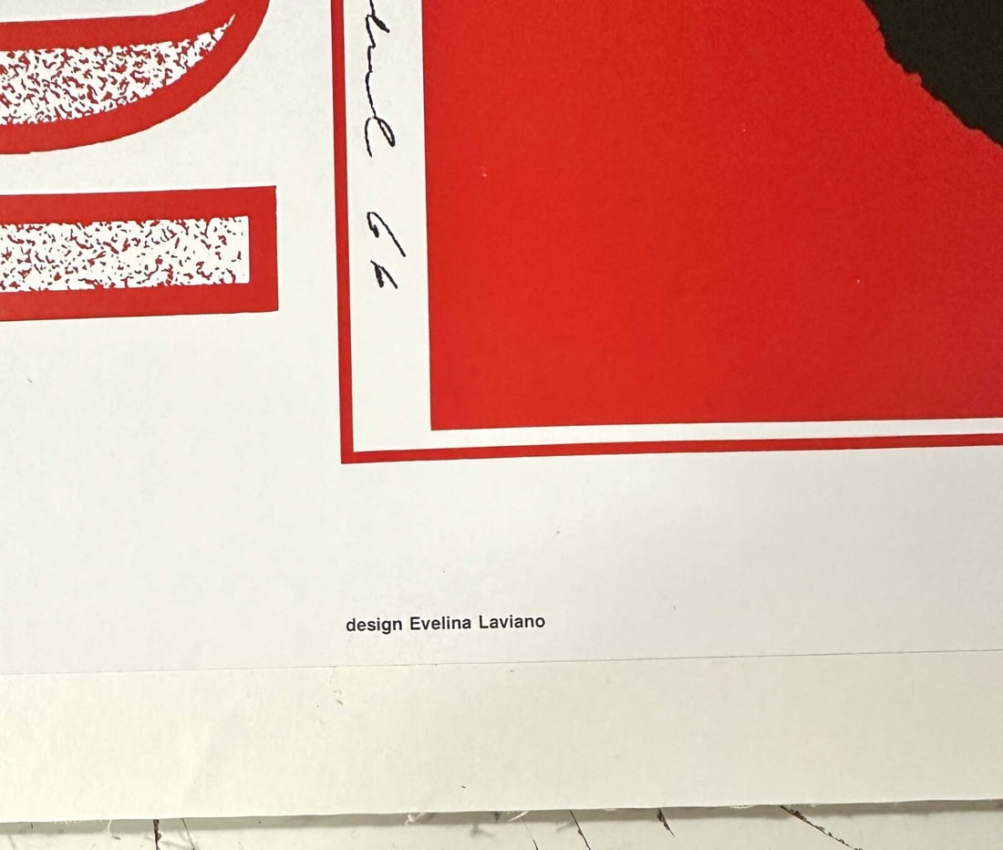 Linen Elizabeth Taylor "Liz" Andy Warhol Poster 1989 Exhibition On - 5