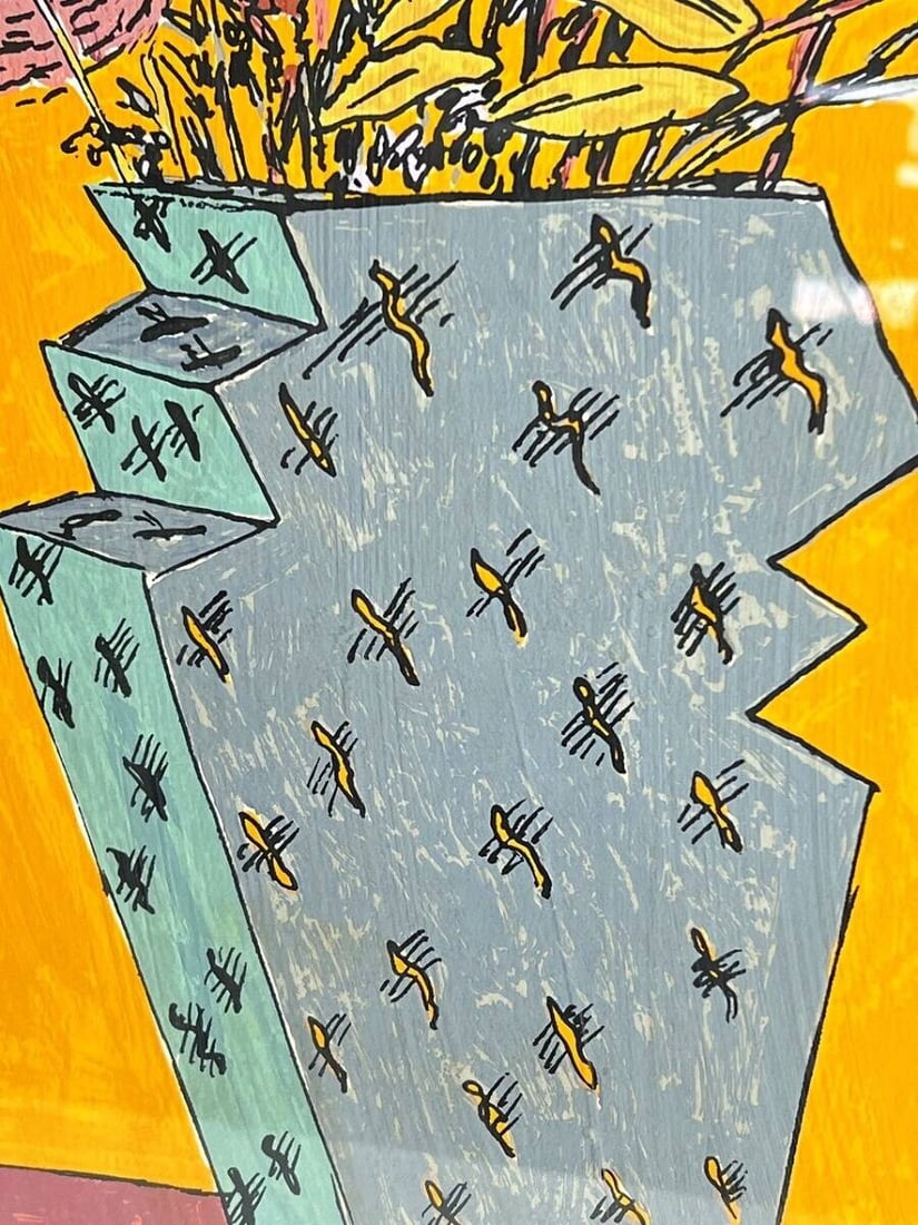 250 Ken Done Bush Flowers Framed Lithograph Pencil Signed 230/ - 7