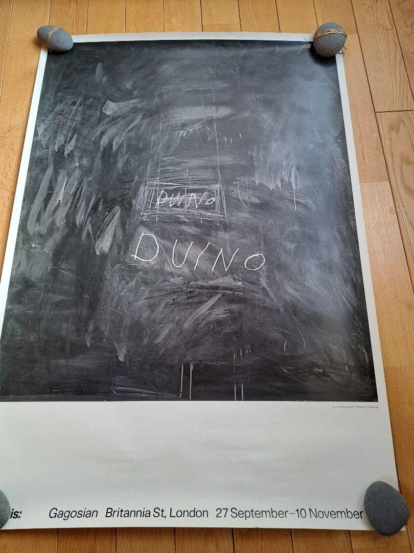 rare Cy Twombly 2007 London Gagosian Britannia solo exhibition poster - 2