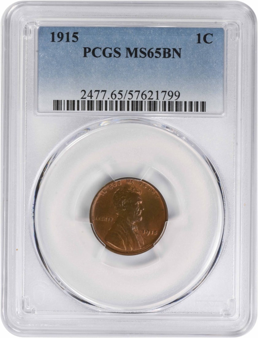 PCGS 1915 Lincoln Cent MS65BN (1 of 1)