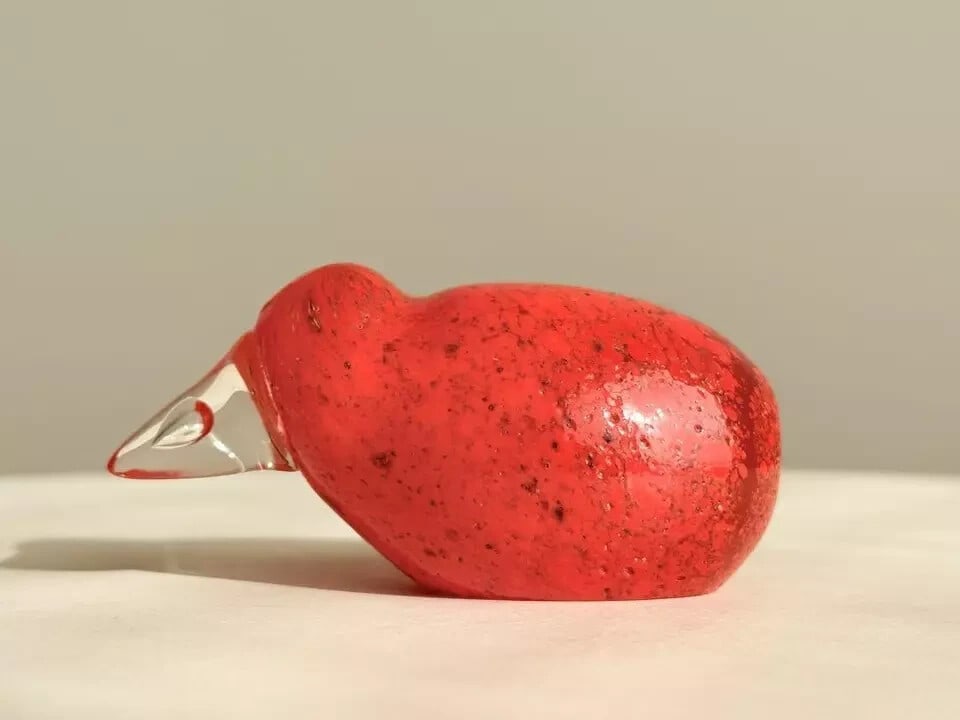 lengt - Art Kiwi Orange 2 Chi Frank Arabia Iittala Bird Height 3.5cm - width 7.3cm - 3