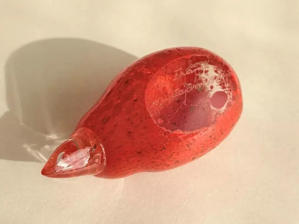 lengt - Art Kiwi Orange 2 Chi Frank Arabia Iittala Bird Height 3.5cm - width 7.3cm - 7