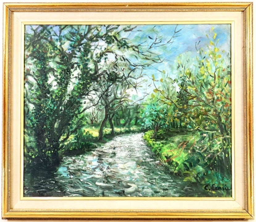 Eure" Constant Censier (French ) Original Oil Painting "L'iton prs de Cintray: Eure" Constant Censier (French ) Original Oil Painting "L'iton prs de Cintray This listing features Eure" Constant Censier (French ) Original Oil Painting "L'iton prs de Cintray. Item specifics are pr