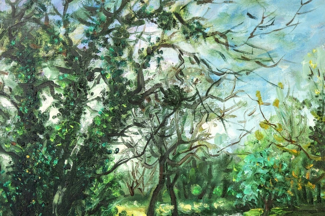 Eure" Constant Censier (French ) Original Oil Painting "L'iton prs de Cintray - 6