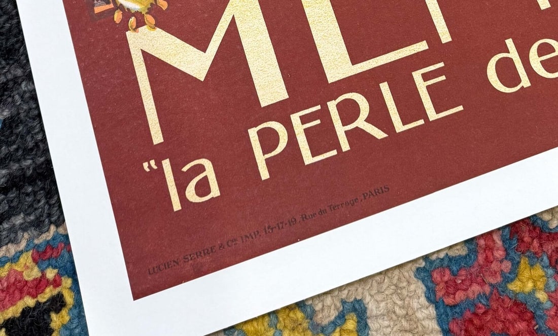 Railways Menton Poster By James Richard 1930 For Plm French - 5