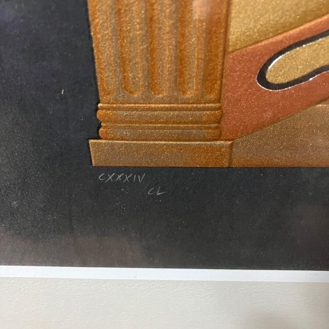 autographed and framed CXXXIV/ CL - ERTE "Attractive Woman" Silkscreen Edition - 4