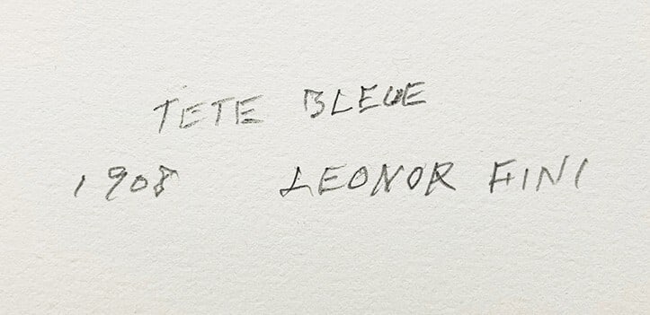 Included Leonor Fini Lithograph TETE BLEUE Signed ed.140/ 150 Framed Box - 7