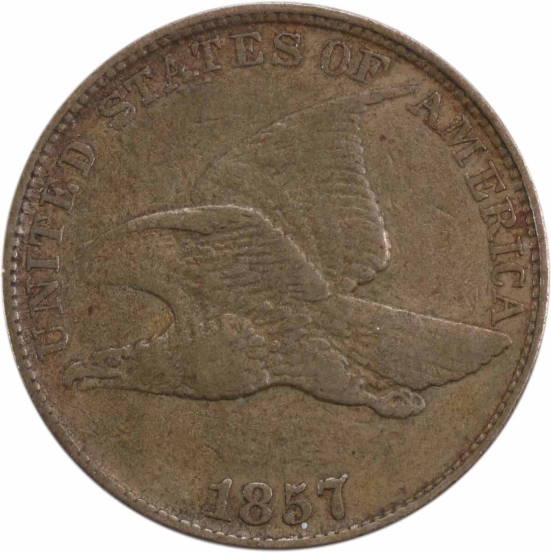 Uncertified 1857 Flying Eagle Cent EF: Uncertified 1857 Flying Eagle Cent EF This listing features Uncertified 1857 Flying Eagle Cent EF. Item specifics are provided below. Item Specifics: Country Of Origin: United States Certification: Un