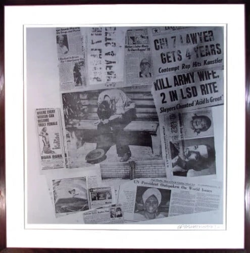 1970 Rauschenberg Features from Currents #58 Silkscreen Edition Signed (1 of 4)