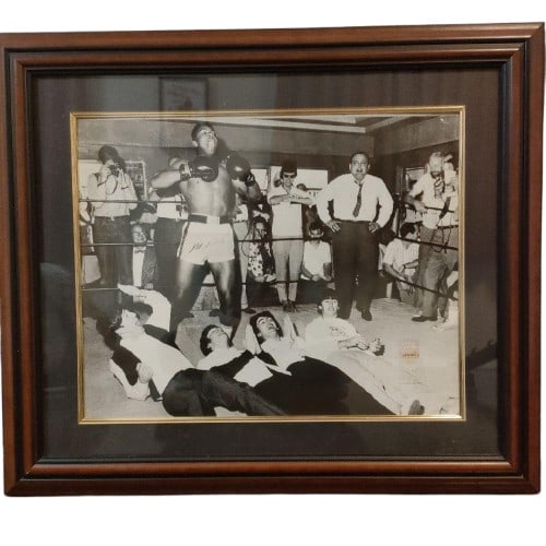 authenticity Muhammad Ali autographed Beatles with frame and certificate of (1 of 11)