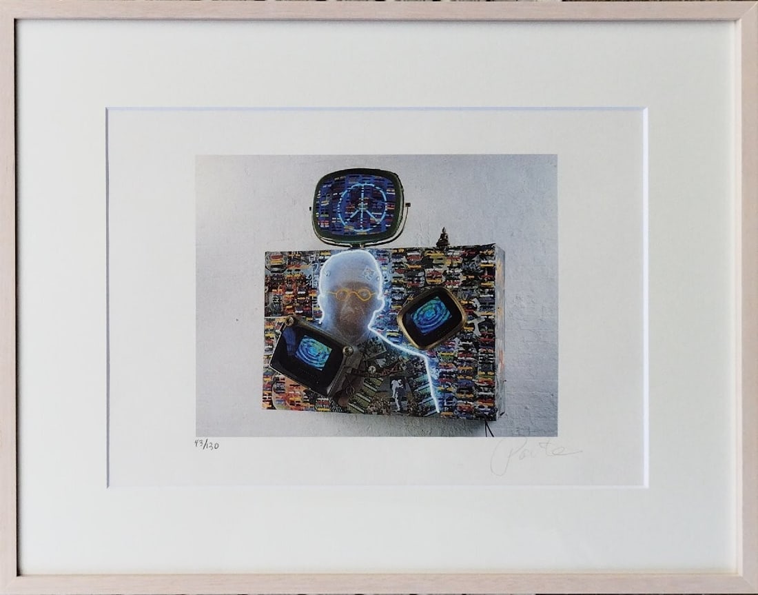 Framed Nam Jun Paik Original Offset Lithograph Autographed Edition: Framed Nam Jun Paik Original Offset Lithograph Autographed Edition This listing features Framed Nam Jun Paik Original Offset Lithograph Autographed Edition. Item specifics are provided below. Item Spe