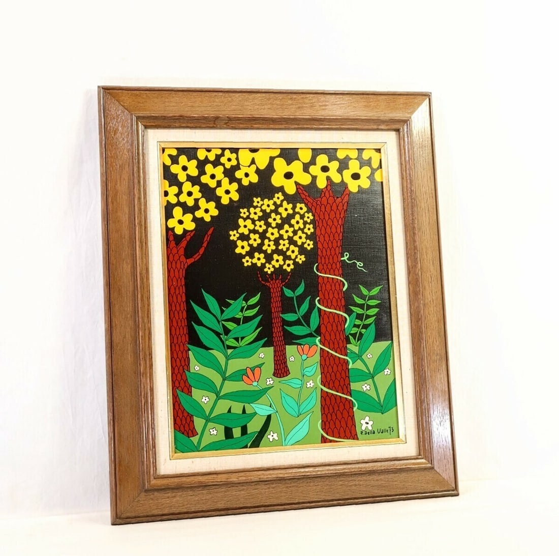 Framed Paolo Della Valle (Italy) Original Painting Oil on Canvas Signed - 2