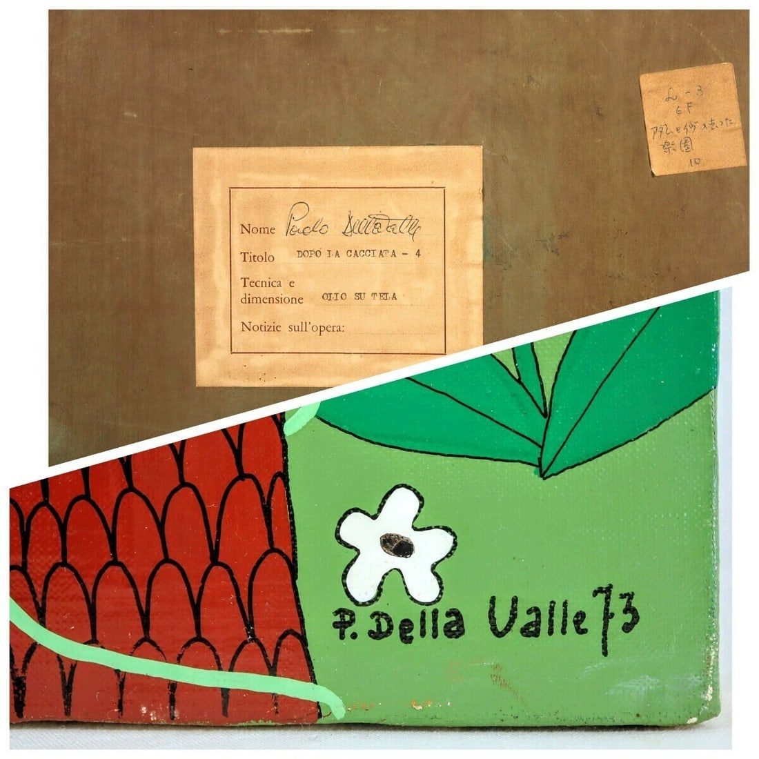 Framed Paolo Della Valle (Italy) Original Painting Oil on Canvas Signed - 9