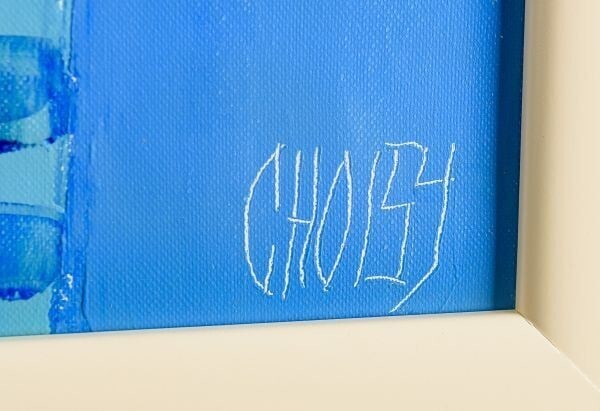 Flower Christian Choisy Original Painting Oil on Canvas Signed Framed Still Life - 3