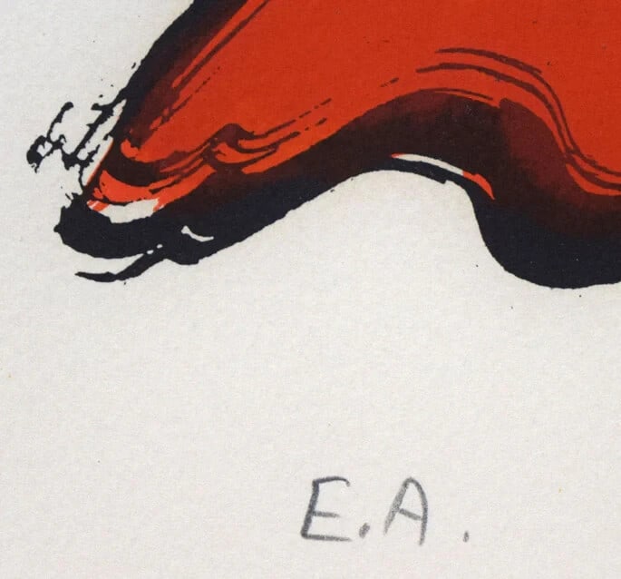 E.D. Man Ray "Modern Myth" Lithograph Edition Signed Framed Limited Edition - 3