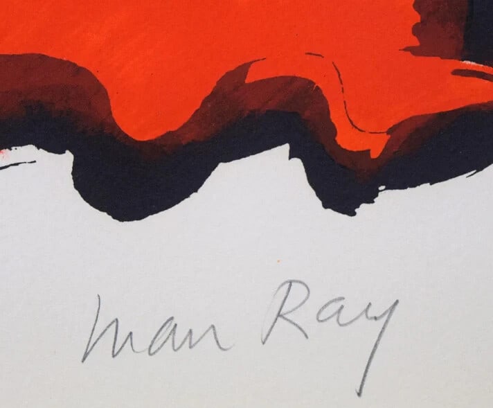 E.D. Man Ray "Modern Myth" Lithograph Edition Signed Framed Limited Edition - 4