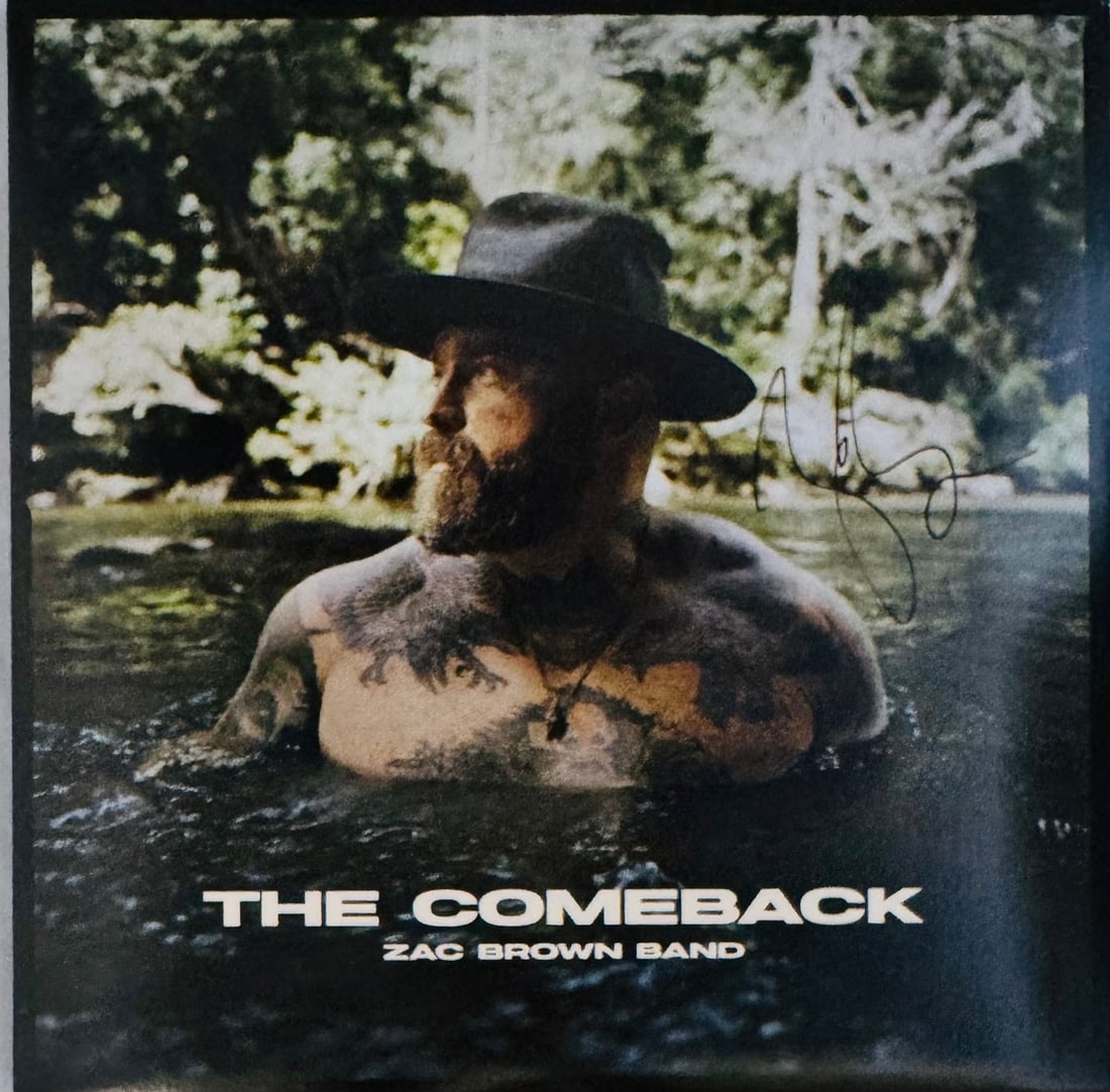 (JSA) Zac Brown autographed The Comeback Record Album (1 of 5)