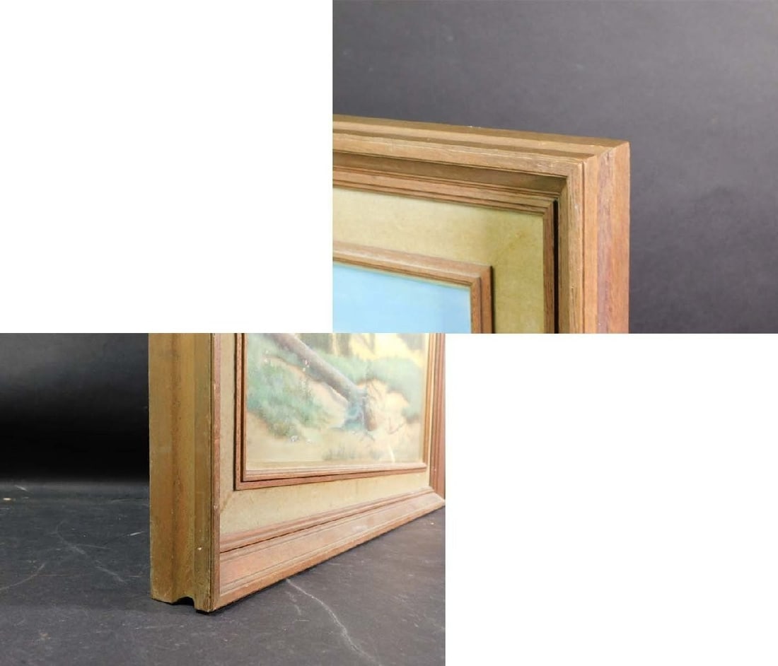 Framed - Jean-Claude Farjas Oil Painting F12 Paysage Romantique en t Signed - 3