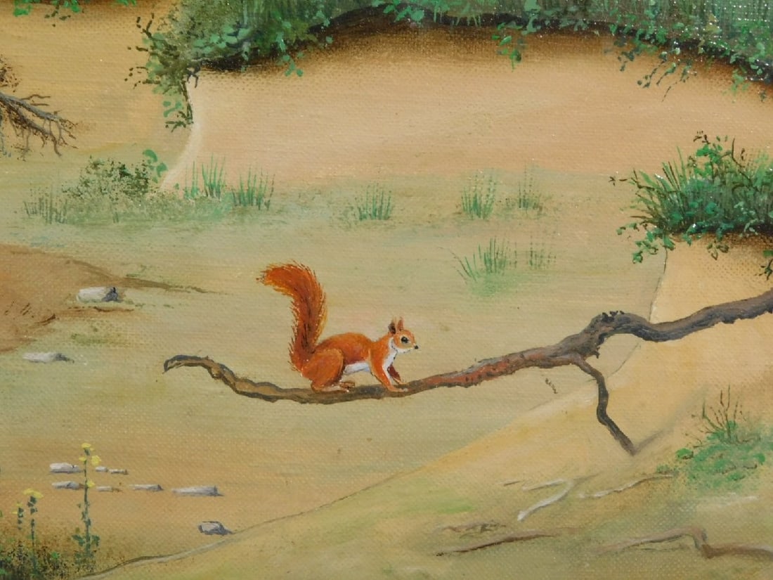 Framed - Jean-Claude Farjas Oil Painting F12 Paysage Romantique en t Signed - 5