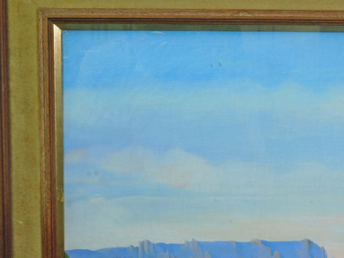 Framed - Jean-Claude Farjas Oil Painting F12 Paysage Romantique en t Signed - 8