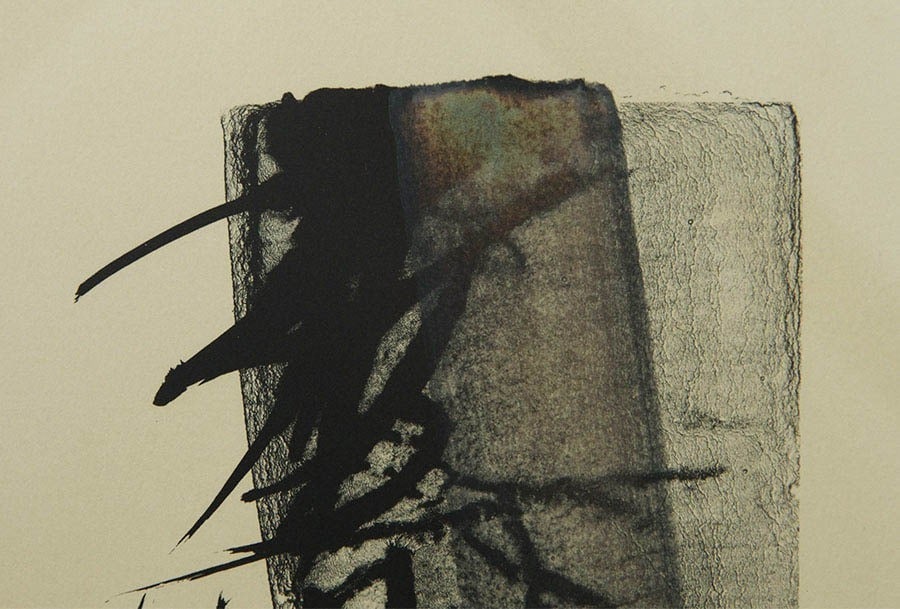 Art Toko Shinoda ROSE 1976 Original Lithograph Signed 29/ 35 Japanese Abstract - 3