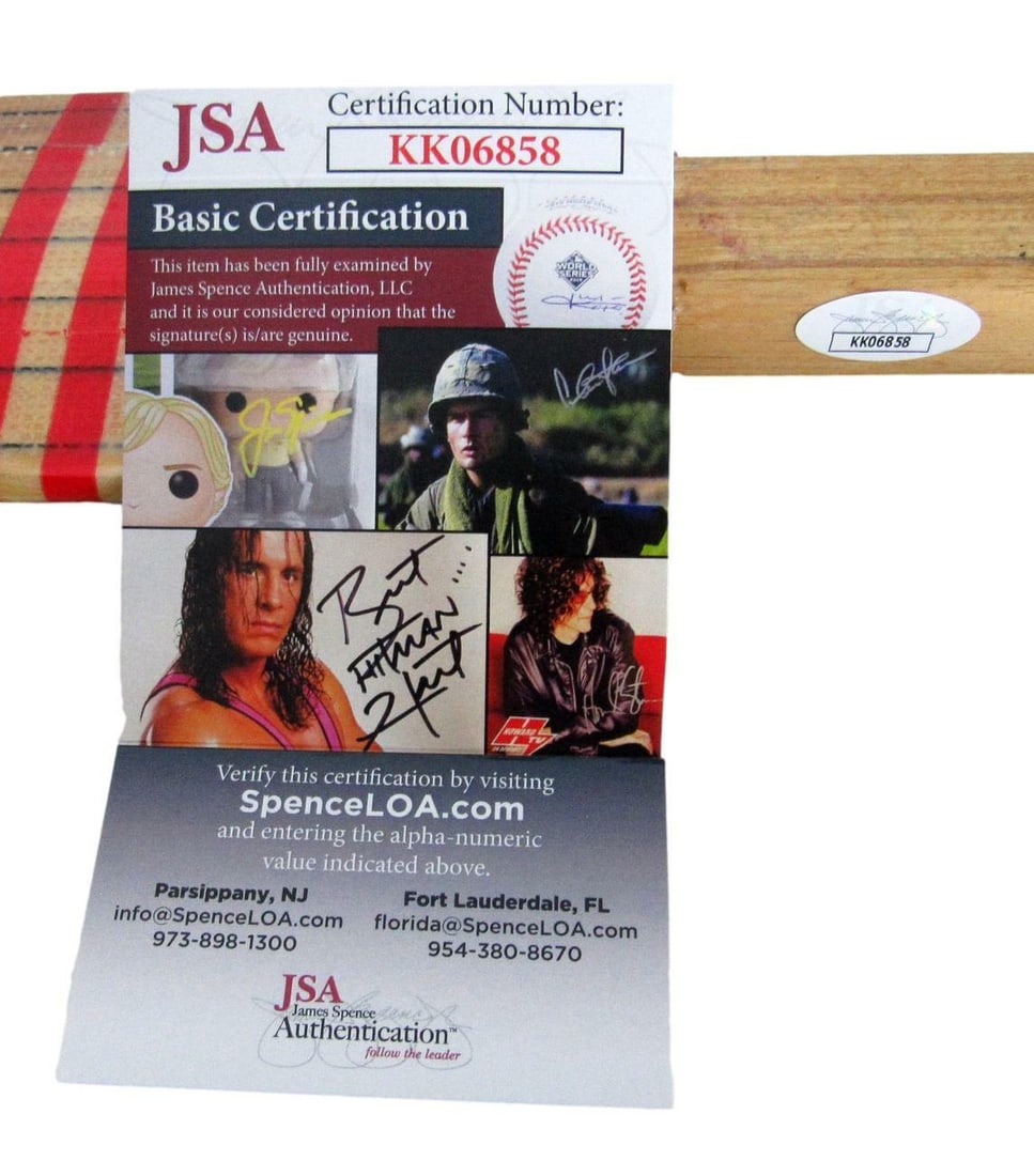 157350 Jean-Sebastien Giguere Avalanche Penguins Signed KOHO Hockey Stick JSA - 3