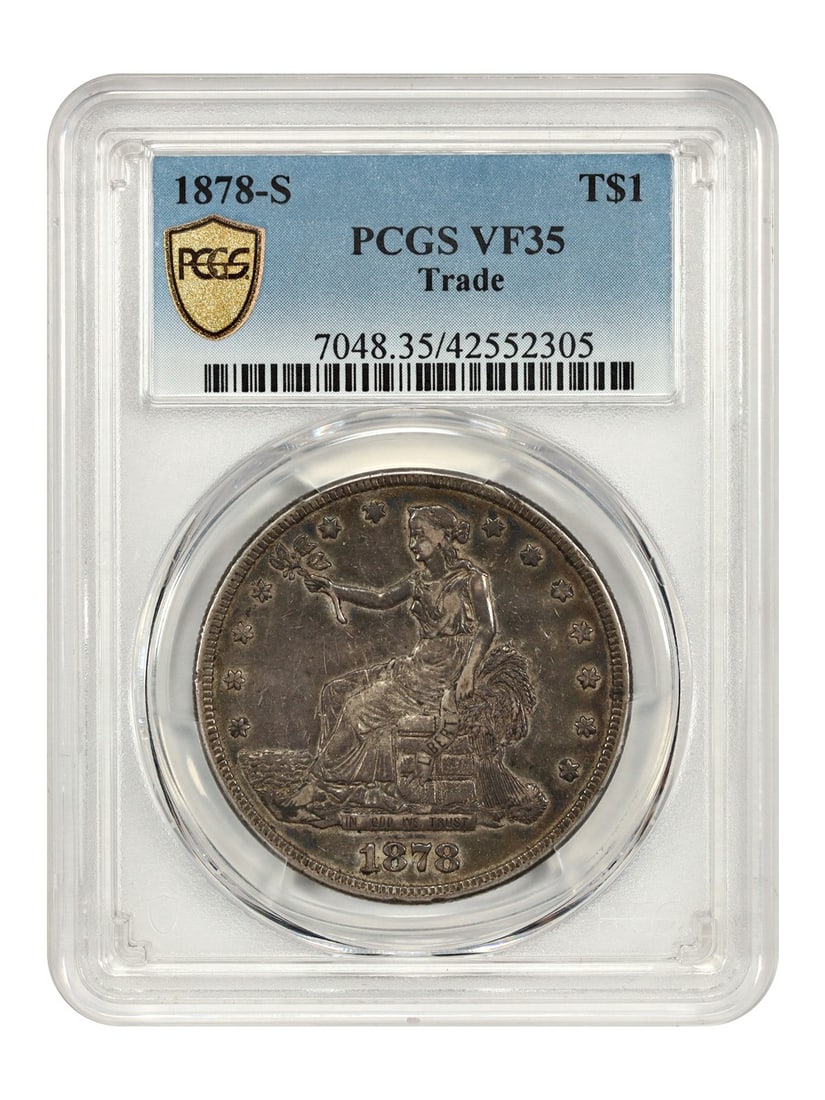 Great Type Coin - 1878-S Trade $1 PCGS VF35 - Trade Dollar: Great Type Coin - 1878-S Trade $1 PCGS VF35 - Trade Dollar This listing features Great Type Coin - 1878-S Trade $1 PCGS VF35 - Trade Dollar. Item specifics are provided below. Item Specifics: Certific