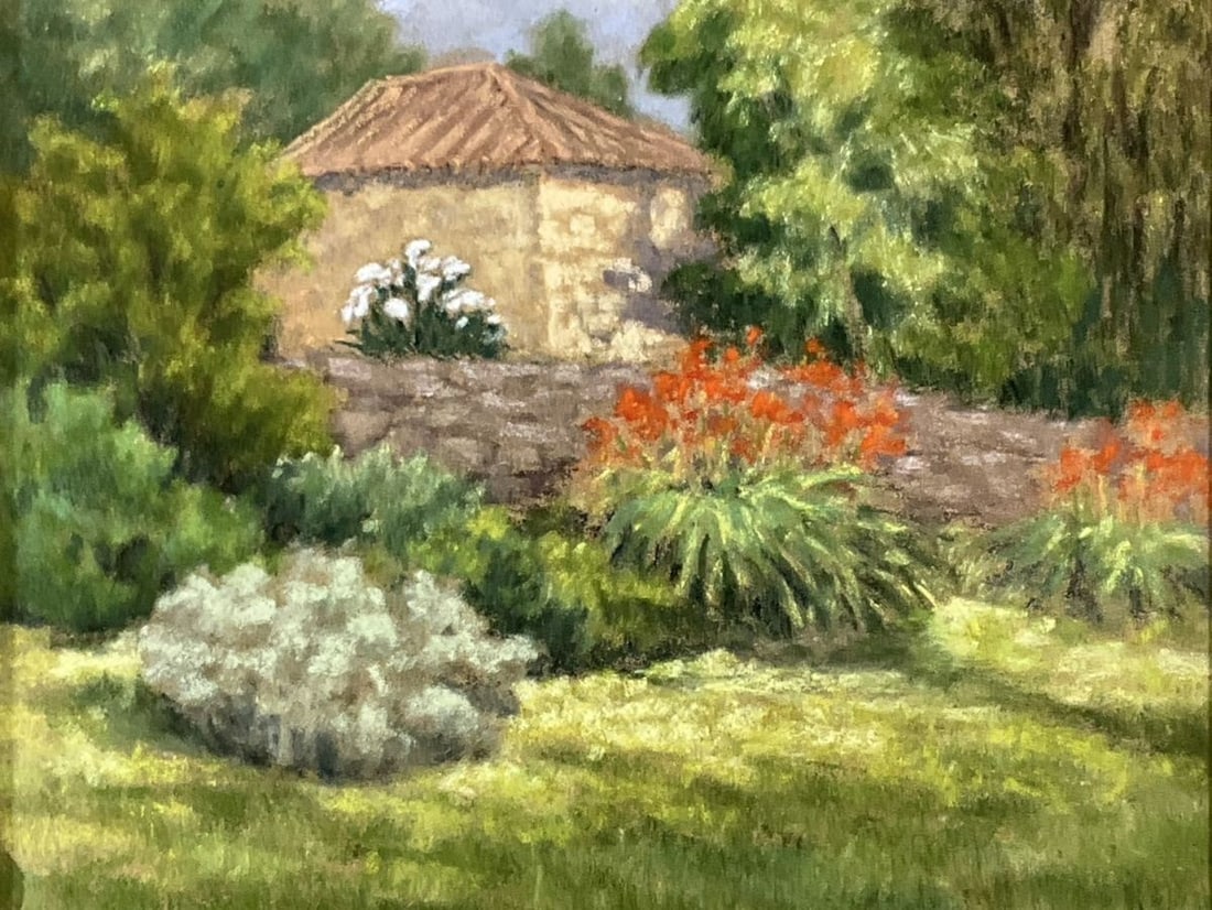 Landscape Nicole Clment Original Pastel "Neighbors Barn" French Impressionist - 3