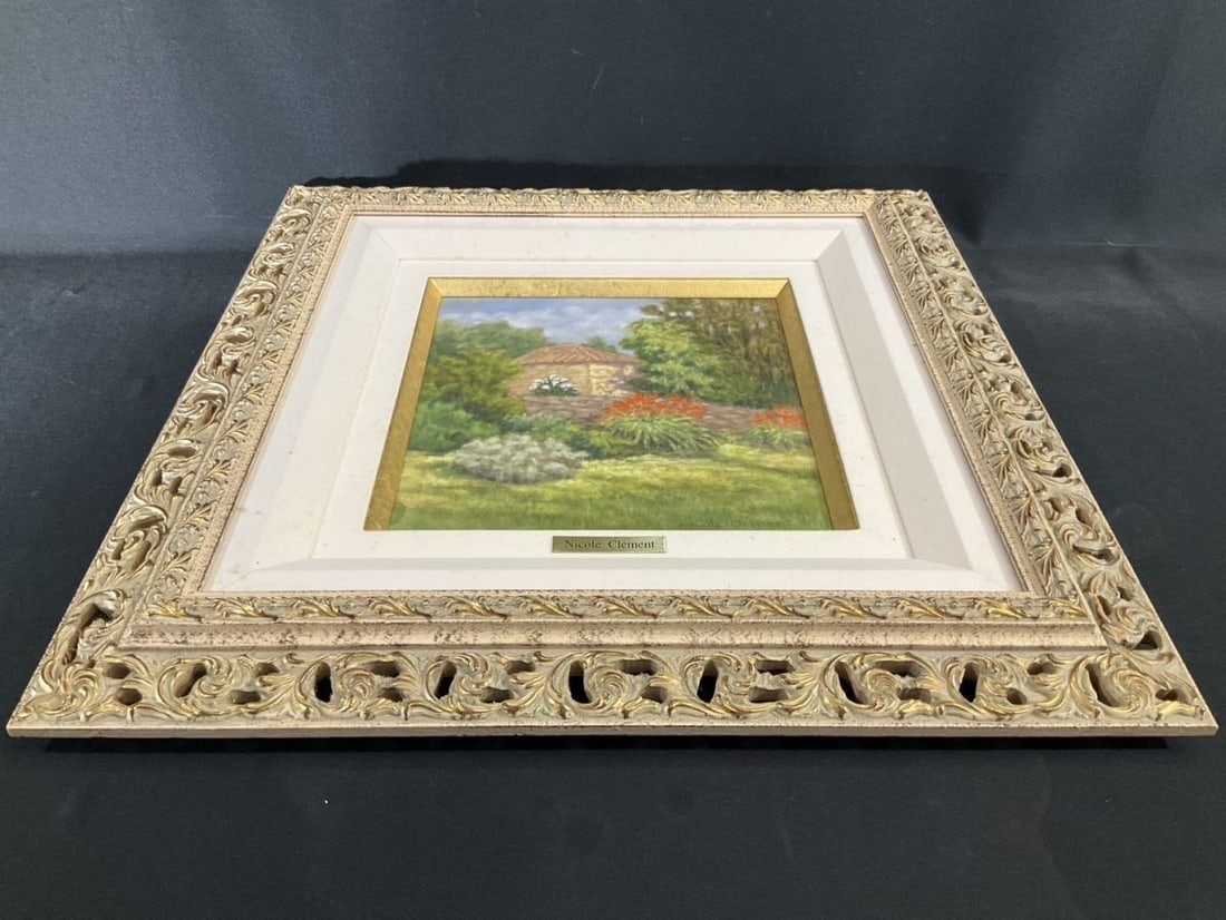 Landscape Nicole Clment Original Pastel "Neighbors Barn" French Impressionist - 6