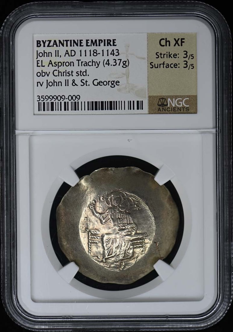 3 John II AD 1118-1143 BYZANTINE EL Aspron Trachy 4.37g NGC Ch XF Strike: 3/: 3 John II AD 1118-1143 BYZANTINE EL Aspron Trachy 4.37g NGC Ch XF Strike: 3/ This listing features 3 John II AD 1118-1143 BYZANTINE EL Aspron Trachy 4.37g NGC Ch XF Strike: 3/. Item specifics are prov