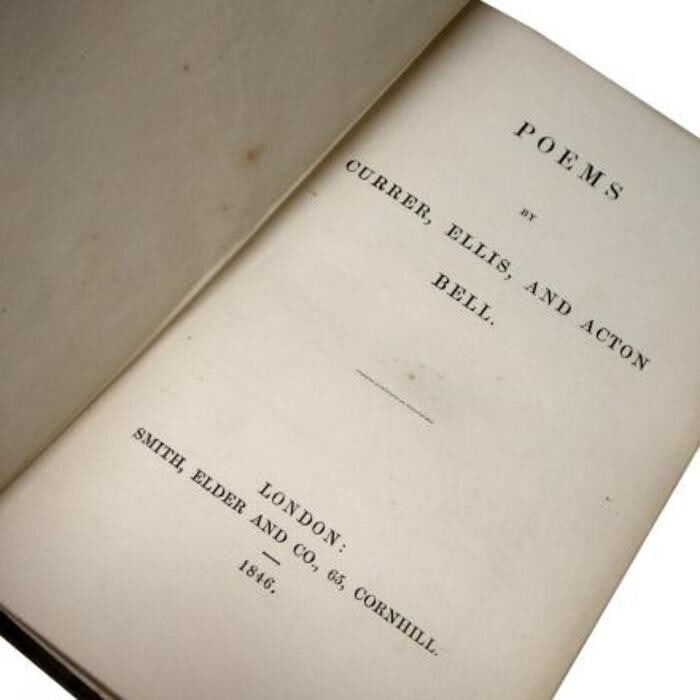 sisters Poems by Currer Ellis Acton Bell 1848 First Edition Bronte Bront - 2