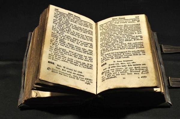 rare Czech prayer book 1853 Antique Bible Very - 5
