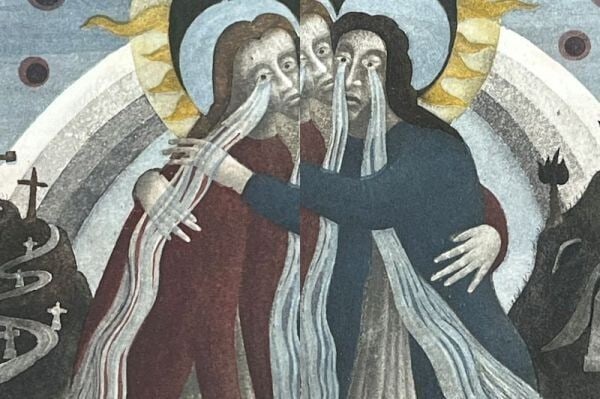 "Maria" Steiner Ernst (Swiss) Original Etching Print Signed Numbered Framed - 3