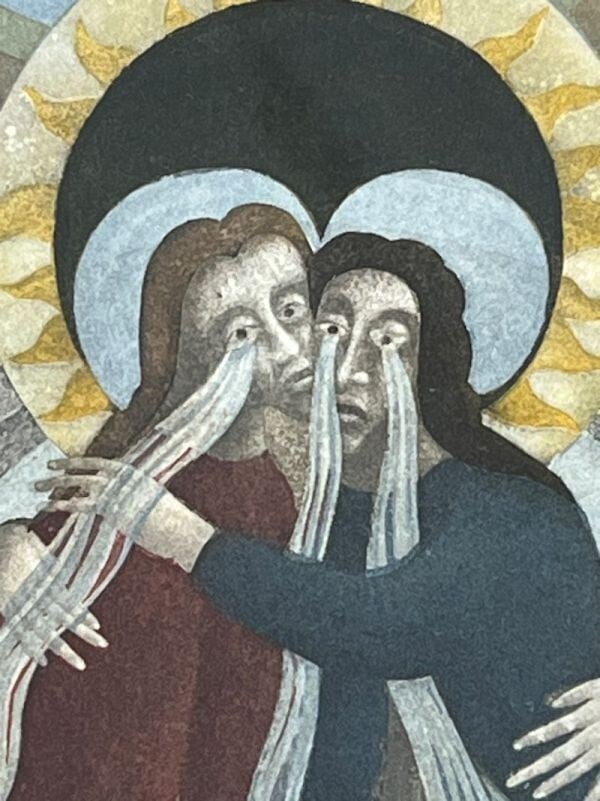 "Maria" Steiner Ernst (Swiss) Original Etching Print Signed Numbered Framed - 4