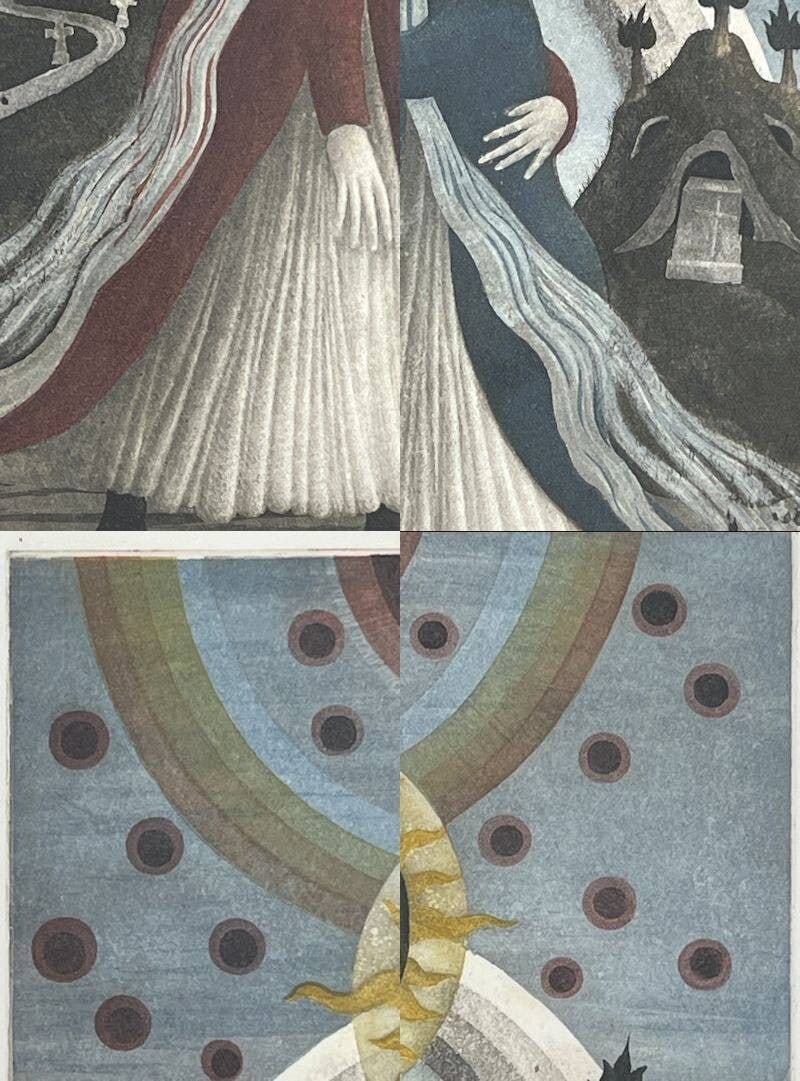 "Maria" Steiner Ernst (Swiss) Original Etching Print Signed Numbered Framed - 6