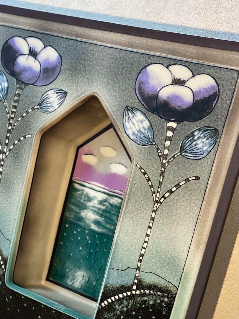 Signe Helj Liukko-Sundstrm Arabia Finland Candle Holder Ceramic Art Plate 1990 - 6