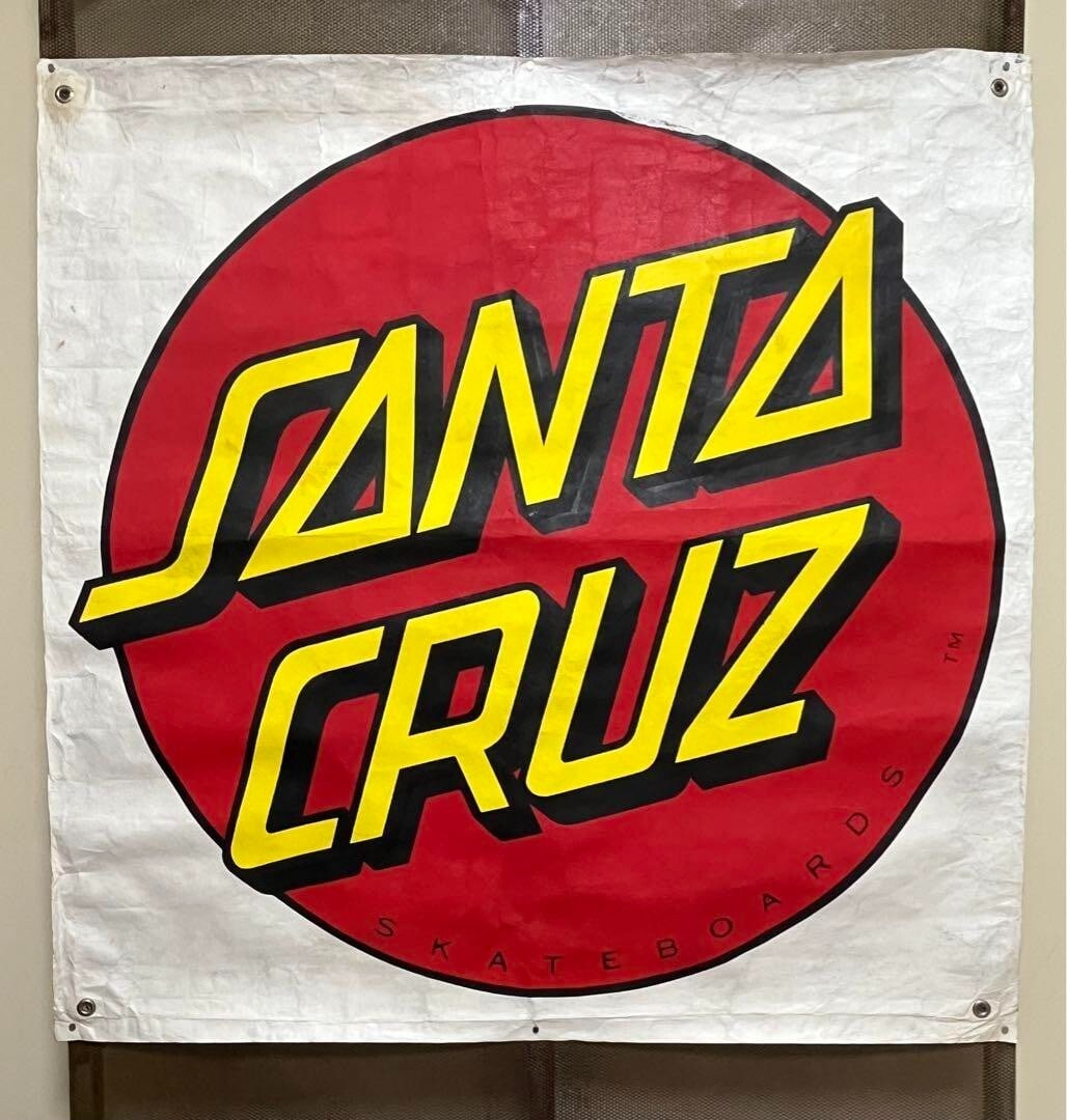 item 80s SANTA CRUZ vintage banner 90 x 90cm used - 2