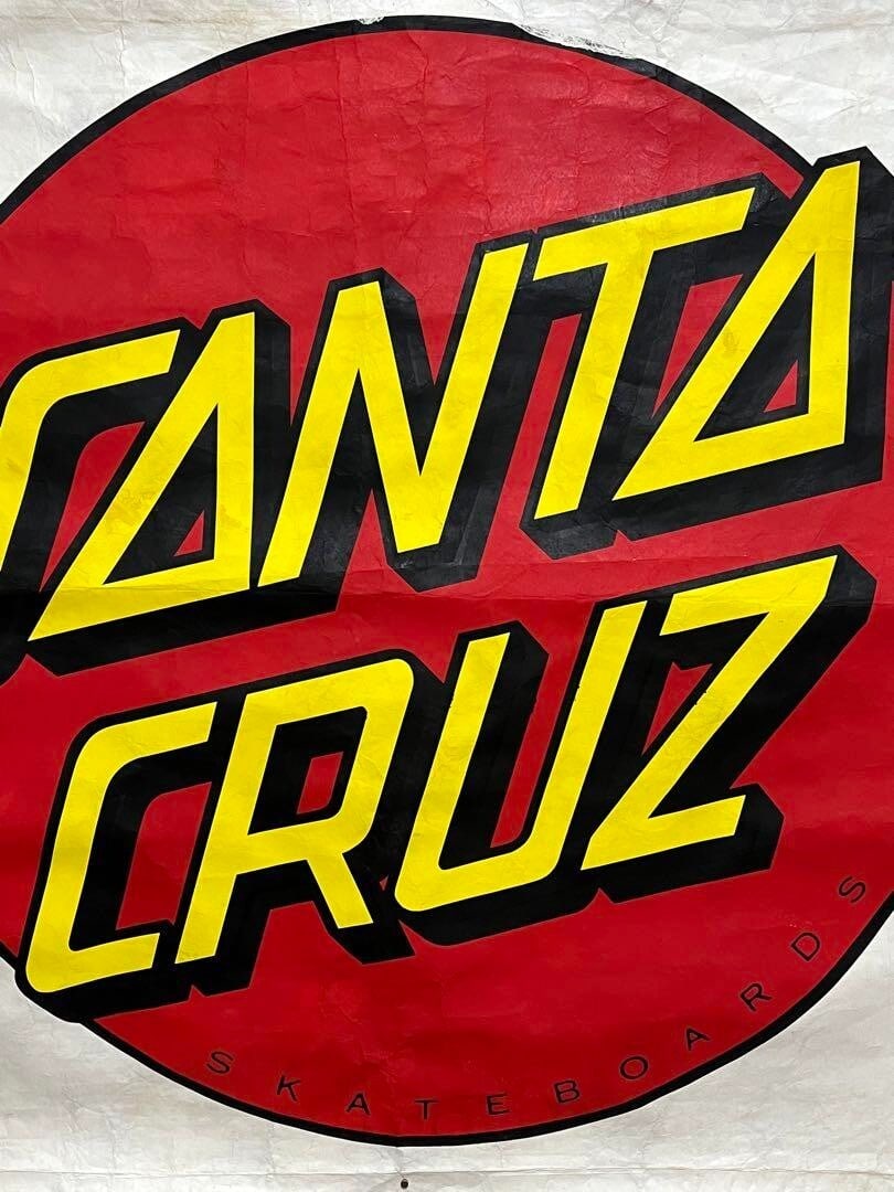 item 80s SANTA CRUZ vintage banner 90 x 90cm used - 7