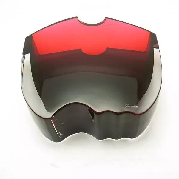 Bastide Baccarat Flower Vase Oceanie Crystal/ Red by Thomas - 2