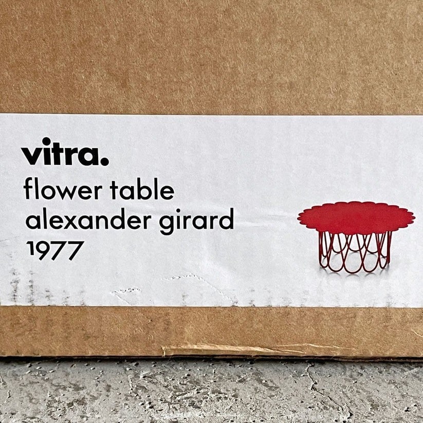 Red - vitra Flower Table - Alexander Girard - 1977 - ?60cm - 10