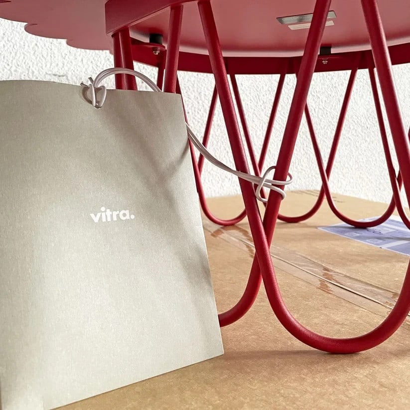 Red - vitra Flower Table - Alexander Girard - 1977 - ?60cm - 8