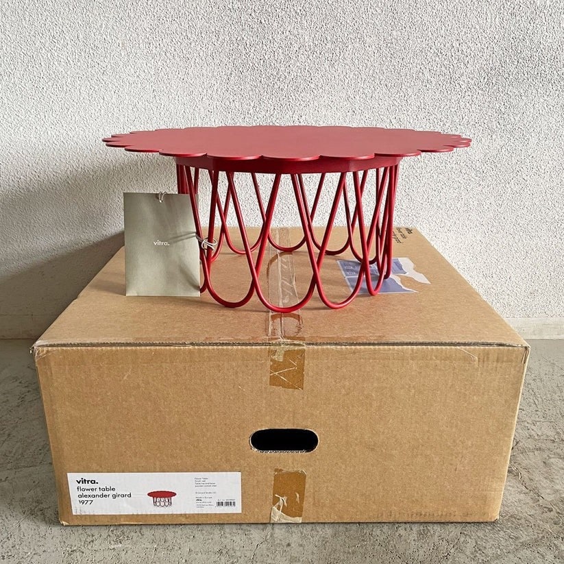 Red - vitra Flower Table - Alexander Girard - 1977 - ?60cm - 9