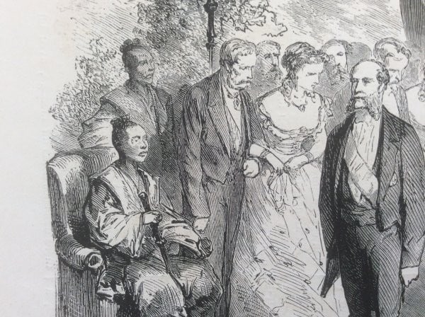 Engraving Paris Exposition Universelle 1867 Russian Embassy Ball with Sovereigns - 4