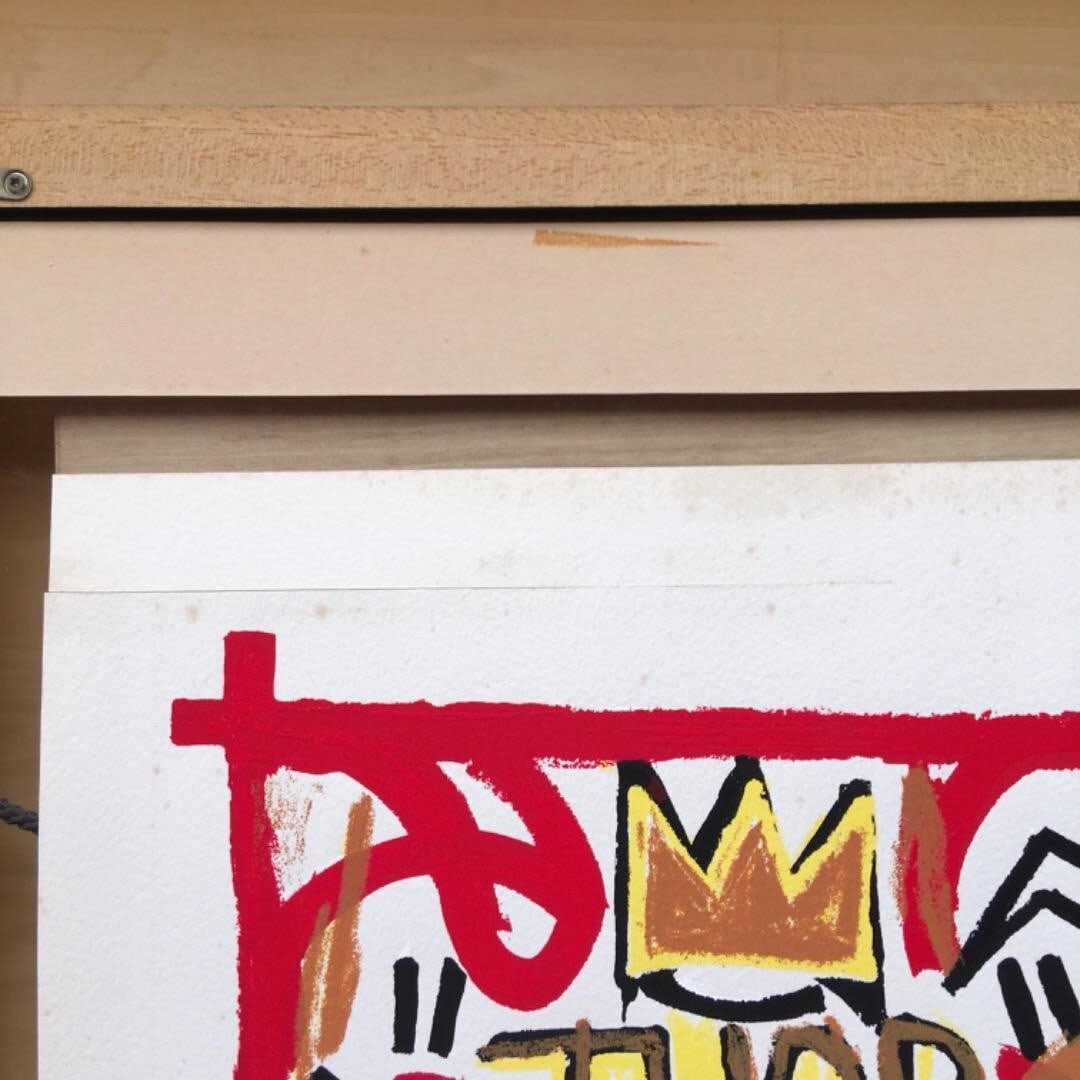 silkscreen Jean Michel Basquiat THOR Thunder God - 3