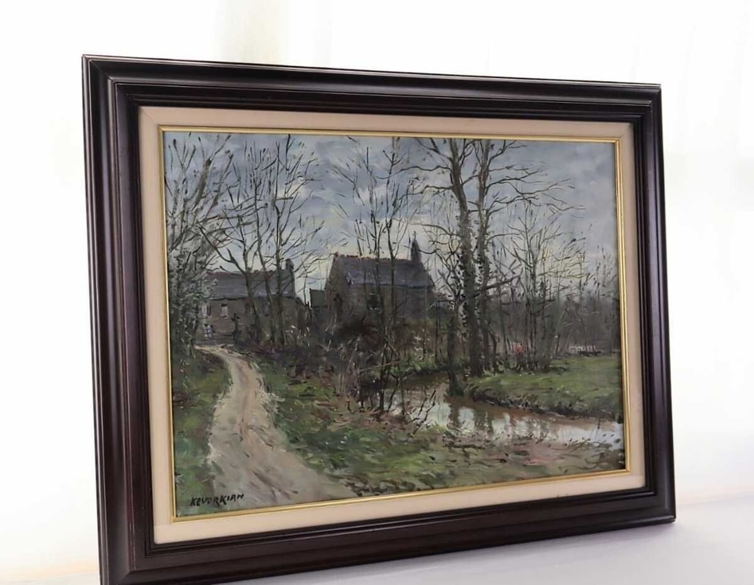 Art Jean Kevorkian Original Oil Painting on Canvas Signed Framed Impressionism - 3